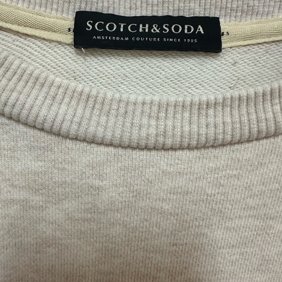 Scotch & Soda Cream and Black Crewneck Sweater Timeless Stripes - Picture 4 of 10